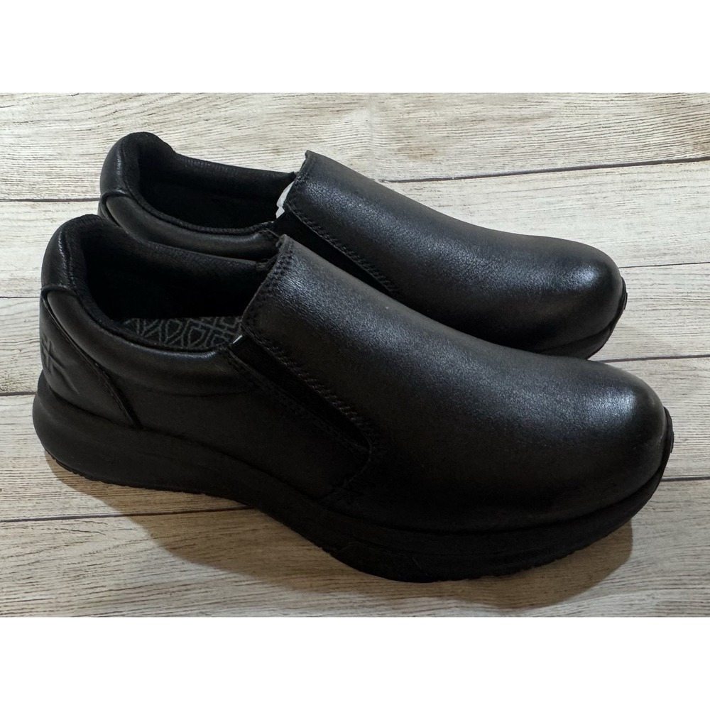 KURU Kivi 2 Slip On Anti Slip Black Shoes Sneakers Comfort Heel Support Sz 8.5 M